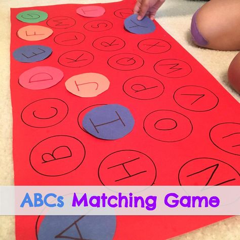 Preschool Construction Paper Activities, Abc Toddler Craft, Construction Paper Learning Activities, Kindergarten Construction Paper Art, Activities With Construction Paper, Construction Paper Activities Toddlers, Introducing Letters To Preschoolers, Upper Case And Lower Case Activities, Upper And Lowercase Letter Matching