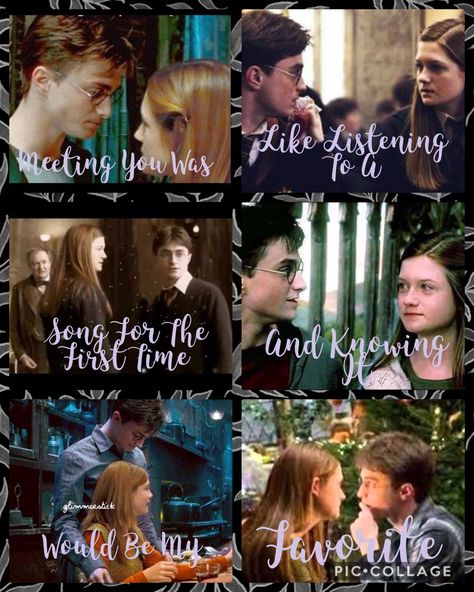 Harry Potter Hinny, Hinny Headcannons, Hinny Headcanons, Hinny Memes, Hinny Aesthetic, Ginny Weasley Quotes, Hinny Fanfiction, Hinny Fan Art, Harry Potter And Ginny