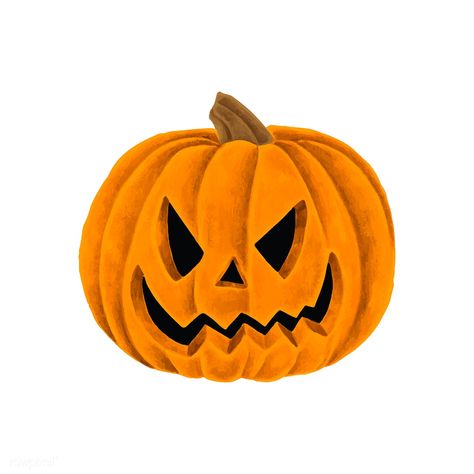 Hand drawn Halloween pumpkin jack-o'-lantern | free image by rawpixel.com Halloween Pumpkins Drawing, Jack O Lantern Illustration, Cute Halloween Drawings, Pumpkin Artwork, Autumn Doodles, Halloween Pumpkin Jack O Lantern, Halloween Illustrations, Pumpkin Drawing, Image Halloween