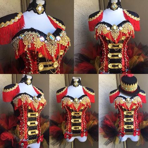 Ringmistress Costume, Dark Carnival Costume, Cute Circus Outfits, Ringleader Outfit, Circus Outfit Women, Ring Master Costume Womens, Ringmaster Outfit, Circus Inspired Outfit, Carnival Outfit Ideas