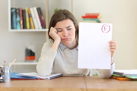 Sad student showing a failed exam to camera at home Failed Exam, Proofreading Jobs, School Break, Effective Time Management, Learning Time, Time Management Skills, Afterschool Activities, Holiday Planning, Management Skills