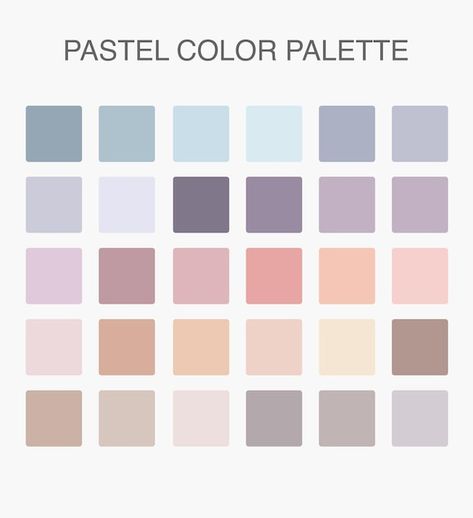 Mute Pastel Color Palette, Cmyk Pastel Color Palette, Natural Pastel Color Palette, 15 Color Palette, Colors Palette Pastel, Illustration Color Palette Inspiration, Color Pallets Pastel, Pastel Palette Colour Schemes, Pastel Colours Palette