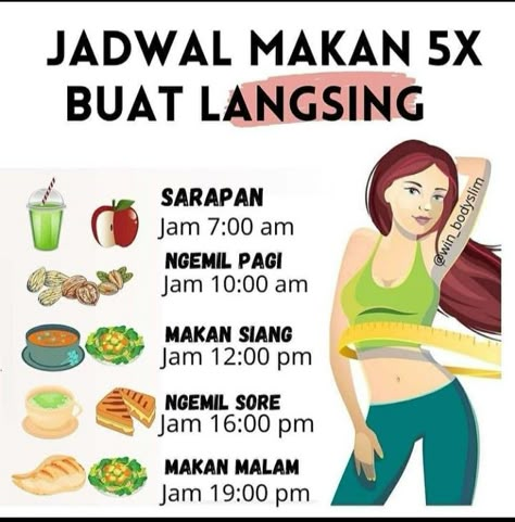 Cara Diet Sehat, Lean Workout, Makanan Rendah Kalori, Food Calorie Chart, Motivasi Diet, Diet Sehat, Healthy Juice Drinks, Healthy Food Menu, Tips Diet