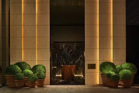 The Tokyo Edition Toranomon hotel review | CN Traveller White Marble Bar, Japanese Hotel, Dramatic Walls, Tokyo Skyline, Edition Hotel, Entrance Gate, Marble Bar, Hotel Entrance, Tokyo Design