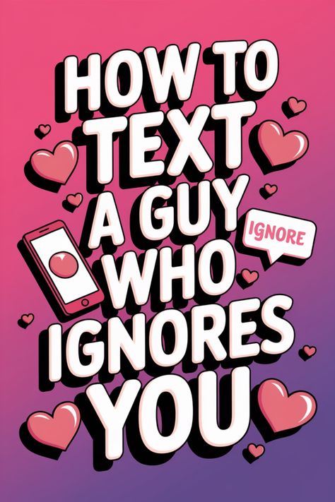 Discover effective ways to communicate with a guy who seems to be ignoring you. Learn how to handle the situation and maintain your self-respect. Understand the reasons behind his behavior and approach the situation calmly. By following these tips, you can open up a dialogue with him and work towards resolving any misunderstandings. Find out how to navigate this tricky scenario with grace and confidence. Strengthen your communication skills while addressing issues head-on in a healthy manner. When A Guy Doesnt Text You Back, Feeling Ignored, Showing Respect, Jumping To Conclusions, A Guy Like You, Time To Move On, Meaningful Conversations, Ways To Communicate, Emotional Connection