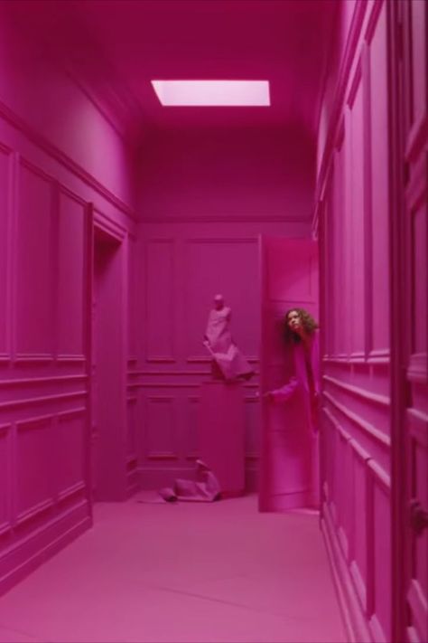 Valentino Pink, Hallway Design, Zendaya Coleman, Color Inspo, Pink Aesthetic, Pretty In Pink, Hallway, Hot Pink, Pink