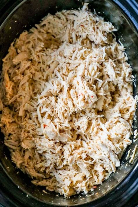 The Best Easy Slow Cooker Shredded Chicken – a delicious, easy slow cooker pulled chicken breast recipe that is great for tacos, salads, wraps, pastas, and more! Shredded chicken is one of my favorite things to make – it takes less than 2 minutes active time, and you can make an entire week’s worth of...Read More Shredded Chicken Recipe, Shredded Chicken Crockpot, Chicken Breast Slow Cooker, Easy Shredded Chicken, Slow Cooker Shredded Chicken, Shredded Chicken Recipes, Fried Chicken Breast, Slow Cooked Meals, Pulled Chicken