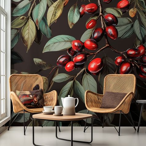 Bakery Wall Mural, Murals For Restaurants, Coffee Mural, Cafe Mural, Cafe Bar Design, How To Start Painting, Mural Cafe, Coffee Art Painting, Small Restaurant Design