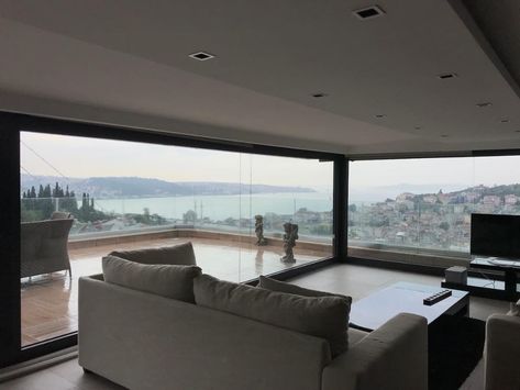 Istanbul Apartment, Hotels In Istanbul, Bosphorus Bridge, Istanbul Hotels, Arch Design, Bedroom Views, Apartment Aesthetic, Terrace Garden, Modern Apartment