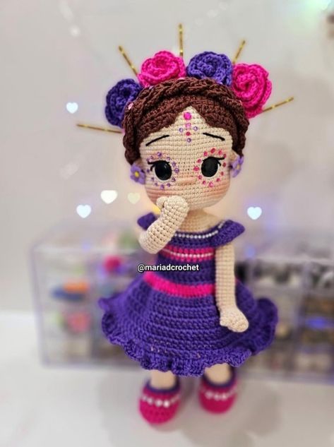 Ariadna Garcia | VK Carolina Diaz, Crochet Hat Free, Crochet Hats Free Pattern, Crochet Clothes Patterns, Knitted Dolls, Amigurumi Free, Amigurumi Free Pattern, Doll Clothes Patterns, Crochet Patterns Amigurumi