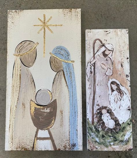 Christmas Sunday School Lessons, Christmas Sunday School, Nativity Painting, Christ Centered Christmas, Christmas Cards Kids, Christmas Window Decorations, Xmas Deco, Diy Watercolor Painting, Christmas Nativity Scene