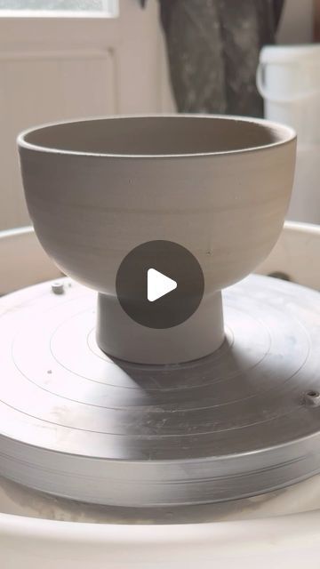 Julia Drews on Instagram: "Trimming and assembling a pedestal bowl. ✨ This video shows you (almost) all the steps and there are a lot! Throwing the pieces not even included! . . . . #handmade #madebymyhands #stoneware #stonewarebowl #pedestalbowl #speckledclay #trimming #howto #makingof #making #potteryismyjam #potterylover #clayart #minimaldesign #ceramicstudio #handmadeceramics #minimal #makingismagic #töpfern #handgemacht #madeinbadoldesloe #keramikbadoldesloe #uncaffeceramics" Ceramic Hacks, Throwing Inspiration, Ceramic Throwing, Clay Hacks, Diy Ceramic Bowl, Ceramic Videos, Pottery Creations, Thrown Ceramics, Pottery Projects