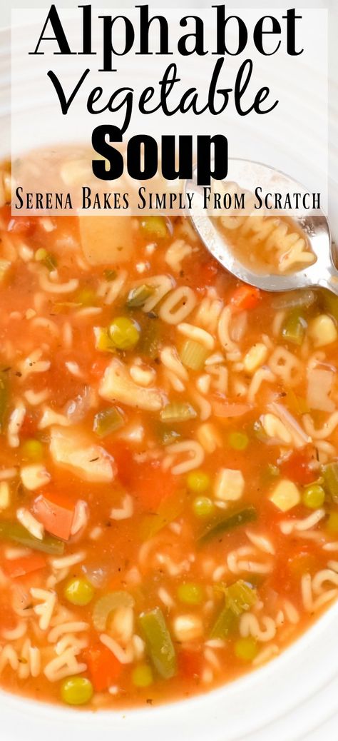 Vegetable Soup Made With Tomato Juice, Healthy Alphabet Soup, Vegetable Beef Alphabet Soup, Veggie Alphabet Soup, Vegetable Alphabet Soup, Barely Vegetable Soup, Soups For Kids, Soup Vegetable, Vegetable Soup Healthy