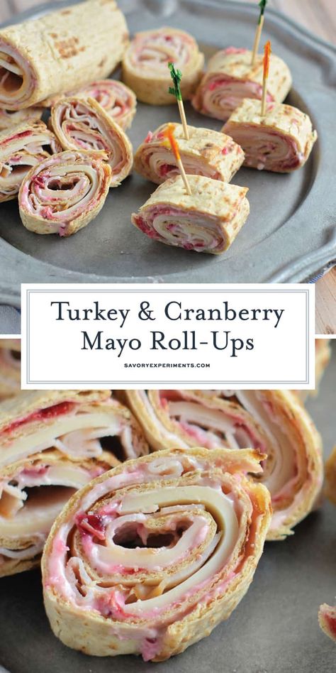 Turkey Cranberry Pinwheels, Cranberry Pinwheels, Pinwheel Appetizer, Cranberry Mayo, Meal On The Go, Turkey And Cranberry, Turkey Appetizers, Turkey Roll Ups, Turkey Cranberry