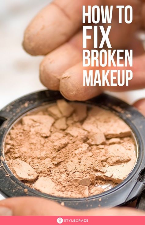 Fix Broken Eyeshadow, Fix Broken Makeup, Broken Eyeshadow, Broken Makeup, Unicorn Makeup Brushes, Expensive Makeup, Makeup Pallets, Ingrown Hair, Gorgeous Makeup