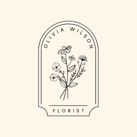 Florist Logo Ideas, Flower Logo Design Florists, Flower Logo Design Ideas, Florist Logo Branding, I Choose Happiness, Shipping Ideas, Modern Mystic, Motivation Art, Florist Logo