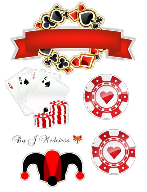 Casino Cake Topper Printable, Playing Cards Cake Topper Printable, Mafia Party, Printable Playing Cards, Board Game Themes, Easter Templates Printables, Birthday Cake Topper Printable, Game Themes, Printable Banner