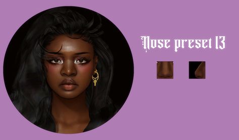 Sephora’s cc Finds — Hello Hello! I come to you all with gifts <3 -3... Sims 4 Maxis Match Nose Preset, Sephora Sims 4, Sims4 Preset, Sims 4 Cc Nose, Ts4 Presets, Sims Presets, Sims 4 Cas Mods, Cc Folder, Makeup Cc