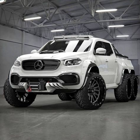 AMG • MERCEDES BENZ • BRABUS⚡ on Instagram: “What comes to your mind seeing this BEAST🦍🤍(X-Class 6x6) Follow▶@benzradox ⚡ Follow▶@benzradox ⚡ _________________________________ 📸:…” Mercedes Benz Suv, Mercedes Brabus, Ferrari 458 Italia, Bentley Continental Gt, Mercedes Benz Cars, Benz Car, Super Luxury Cars, Mercedes Benz Amg, Sports Cars Luxury