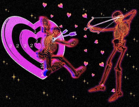 Trippy Icons, Funky Retro Aesthetic, 80s Aesthetic Wallpaper, Soulmates Art, Skeleton Couple, Girly Pics, Psychadelic Art, Energy Art, Spiritual Artwork