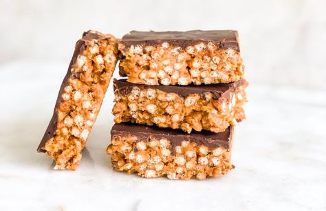 Keto Rice Krispie Treats, Keto Scotcheroos, Thm Candy, Keto Rice, Substitute For Rice, Rice Krispie Bars, Keto Cakes, Protein Cereal, Butter Crunch