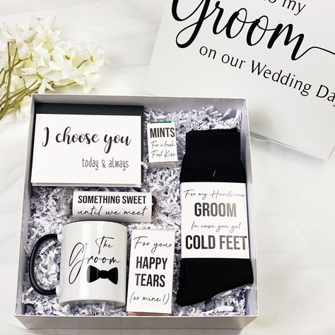 Wedding Gift Pack Grooms, Groom Survival Kits, Groom Gift From The Bride, Wedding Day Gift For Groom, Groom Crying, Bride On Wedding Day, Groom Gift Box, Groom Box, Grooms Gift