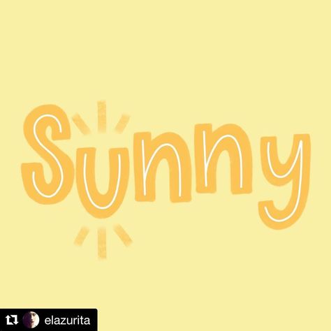 Happy Lettering Challenge on Instagram: “We are a couple of days behind on sharing. Sorry about that, but here’s from Saturday’s prompt “sunny” ☀️ This fun and cute style was made…” Sunny Calligraphy, Happy Lettering, Name Paintings, Lettering Challenge, Cute Style, Vimeo Logo, Sunny Days, A Couple, Sunnies