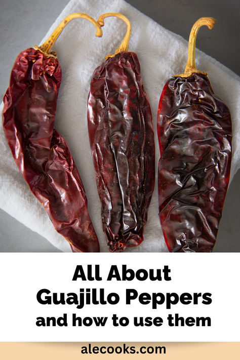 Guajillo chilies Chili Guajillo Recipe, Recipes Using Dried Guajillo Peppers, Guajillo Chile Recipes, Guajillo Chile, Chile Guajillo, Chile Pepper, Delicious Healthy Recipes, Red Peppers, The Best Recipes