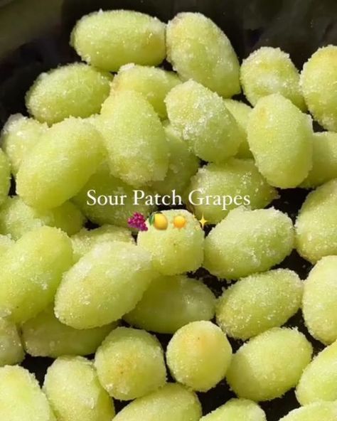 Healthy | Vegan | Recipe on Instagram: "Sour Patch Grapes 🍇 🍋 

Ingredients:
- Fresh green grapes
- Fresh lemon juice 
- Fresh lime juice 
- Sugar

Wash the grapes first, then drizzle with freshly squeezed lemon and lime juice, sprinkle with sugar, and freeze until solid. Enjoy for a refreshing treat! ☀️

Save this recipe as your new summer snack! 

By @tinka.video

#grapes #candygrapes #sourpatch #sourpatchgrapes #sweetsour #sweetandsour #snack #snackidea #fruits #fruitlover #fruitasmr #summersnacks #asmr #asmrvideo #asmrsound #asmrcommunity #healthysnacks #healthyrecipes #easysnack #quicksnack #healthydessert" Sour Patch Grapes, Cajun Chicken And Rice, Plantbased Recipes, Squeezed Lemon, Plant Based Cookbook, Kawaii Cooking, Cajun Chicken, Summer Snacks, Sour Patch