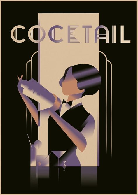 Art Deco Poster Design, Mads Berg, Pinturas Art Deco, Art Deco Drawing, 20s Art, Art Deco Illustrations, Affiches D'art Déco, Art Deco Artwork, Art Deco Wall Art