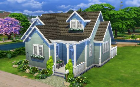 Sims 4 Homes — Eeva Grounds 20 x 15 Family Home (1 bed 1 bath) §... Sims 4 House, Bedroom Inspirations Minimalist, Sims Freeplay Houses, Die Sims 4, Sims 4 House Plans, Sims 4 House Building, Free House Plans, Sims 4 House Design, Casas The Sims 4