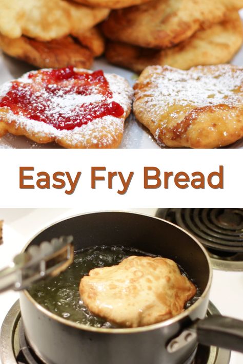 Rhodes Rolls Fry Bread, Fry Bread Dessert, Fry Bread Toppings, Easy Fried Dough, Frozen Dinners Store Bought, Fried Dough Recipe Easy, Frozen Bread Dough Recipes Ideas, Easy Fry Bread, Fried Bread Dough