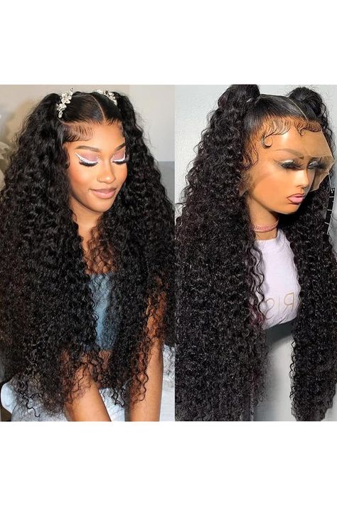 Water Wave 13x6 HD Lace Front Wigs Human Hair Pre Plucked with Baby Hair 180% Density Deep Part Curly Wigs for Women Water Wave Lace Frontal Wigs Human Hair (13x6 water wave wig, 26 Inch) Water Wave Wig, Hairstyles Color, Lace Frontal Wigs, Lace Front Wigs Human Hair, Wave Wig, Wigs Human Hair, Jeans Cargo, Wigs For Women, Water Waves