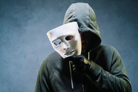 Hacker holding mask | Free Photo #Freepik #freephoto #computer #web #internet #person Mask Reference, Medical Identity, Safe Internet, 1 Million Dollars, Identity Theft, Body Poses, Photo Editing Software, A Mask, Pose Reference