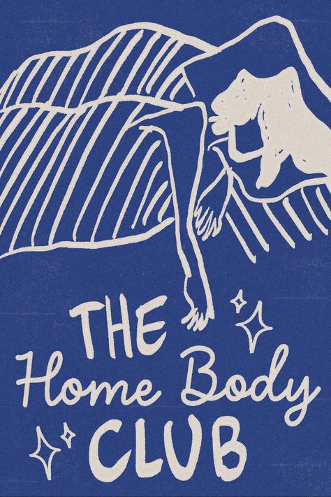 The Homebody Club Print, Retro Funky Poster, Apartment Decor Aesthetic, Maximalist Wall Poster Funky Posters Wall Art, Bathroom Posters Aesthetic, Blue Aesthetic Prints, Homebody Aesthetic, Blue Wall Prints, Preppy Home Decor, Preppy Home, Apartment Decor Aesthetic, Blue Bathroom Walls