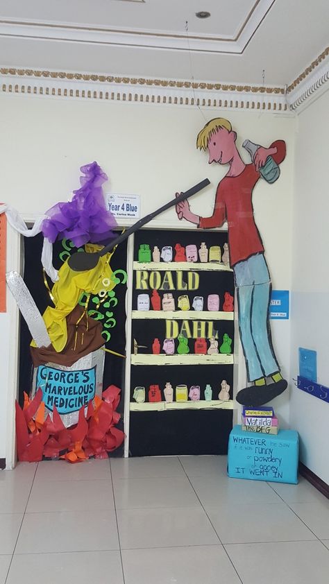 George’s Marvellous Medicine Activities, George’s Marvellous Medicine, Ronald Dahl, Georges Marvellous Medicine, Literacy Week, Roald Dahl Books, Library Display, Classroom Display, Apple Trees