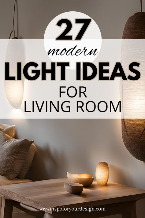 Bringing you 27 modern home light design ideas that will make you feel calm and happy. For living room, dining room, kitchen and bedroom. Modern home lamp ideas and inspo. From hanging lights, ceiling lights, table lamps, wall lamps to arc floor lamps.