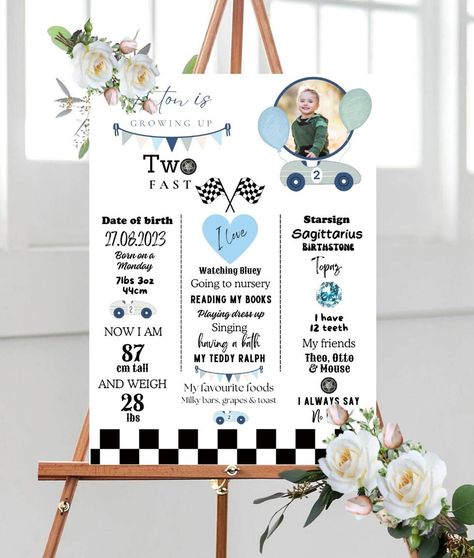 Growing Up Two Fast 2nd Birthday Party Welcome Milestone Sign, Two Fast Birthday Entrance Board, 2nd Birthday Poster, Two Fast Birthday Sign Birthday Entrance, Entrance Board, Growing Up Two Fast, Two Fast Birthday, 2nd Birthday Party, Birthday Poster, Birthday Sign, 2nd Birthday Parties, Time Capsule