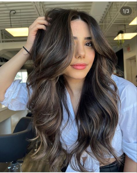 Root Melt Black To Brown, Jessica Vestal Hair, Partial Highlights For Brunettes Honey, Chocolate Brunette Hair Color, Cool Balayage, Dimensional Brown, Best Fall Hair Colors, Chocolate Brunette Hair, She Remembered Who She Was