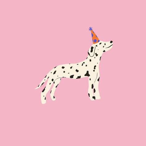 Lauren Kunz is a surface pattern designer and illustrator from Idaho. Funny Dog Illustration, Dalmatian Illustration, Dalmatian Birthday, Paw Illustration, Dog Silhouettes, Ice Cream Illustration, Illustration Techniques, Dog Socks, Dog Silhouette