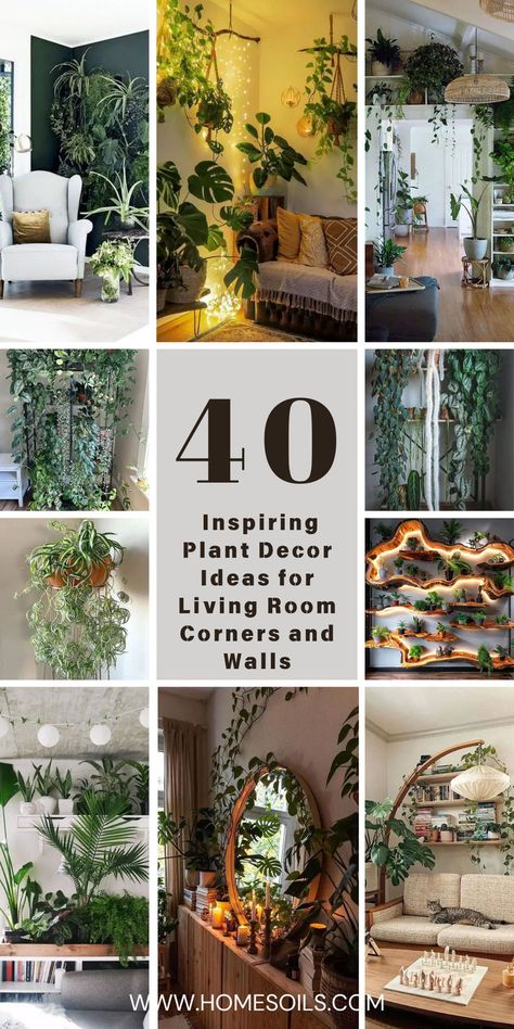 Transform your living room corners into lush indoor plant havens with these 40 creative wall shelf ideas. From tropical escapes to pet-friendly plant ports, find inspiration to elevate your home's green decor. Discover how to blend aesthetics with air-purifying benefits. #IndoorPlants #HomeDecor #LivingRoomIdeas Plant Wall For Bedroom, Garden Wall Decor Indoor, How To Build An Indoor Plant Wall, Plants On Living Room Wall, Indoor Room Plants, Plant Filled Home Office, Plant Shelf Inspiration, Plant Sitting Room Aesthetic, Office Decor Plants Inspiration