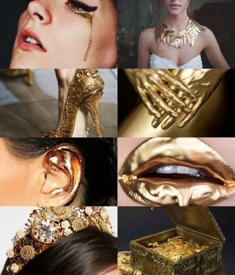 Ovid's Metamorphosis Fashion, King Midas Costume, Midas Costume, Ovid Metamorphoses, Queen Energy, College Costumes, Dripping In Gold, King Midas, Midas Touch