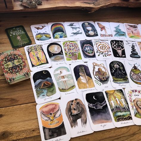 Small Booklet, Roots And Wings, Oracle Deck, Tarot Card Decks, Title Card, Card Deck, Oracle Decks, Original Card, The Roots