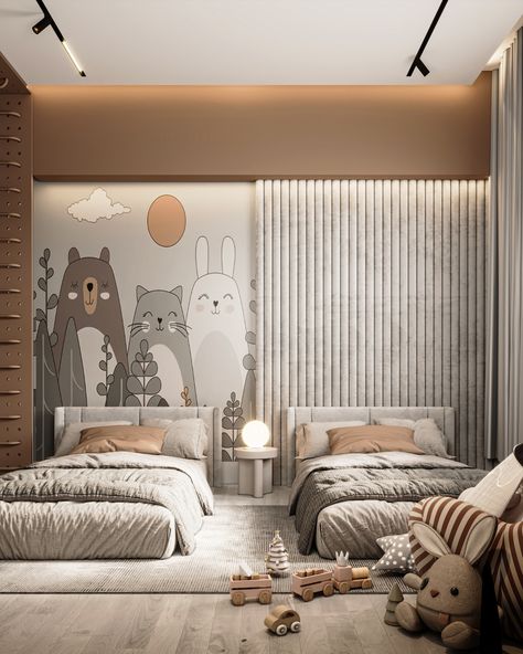 Children Room Design on Behance Gender Neutral Bedroom Kids, Children Room Design, Kids Bedroom Furniture Design, Gender Neutral Kids Room, Luxury Kids Bedroom, Room Work, Kids Room Interior Design, Modern Kids Bedroom, Childrens Bedroom