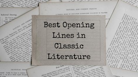 The most beloved authors know that it only takes one sentence, even one word, to lure readers in an entirely different world or dimension. The joy of finding this level of captivation at the beginning of a book is a kind of satisfaction that cannot be traded for anything. Opening Lines What is so special […] First Sentences Of Books, First Sentence Of A Book, First Lines Of Books Ideas, Beginning Of A Story, Letters To God, Opening Lines, Best Books List, Famous Novels, Different World