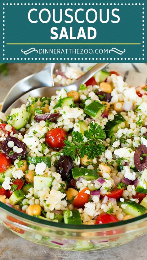 Cuscus Salad, Pearl Couscous Recipes, Greek Couscous Salad, Pearl Couscous Salad, Mediterranean Couscous Salad, Couscous Salad Recipes, Mediterranean Couscous, Pearl Couscous, Feta Cheese Salad