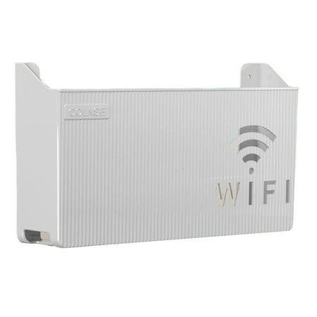 Description What the storage box can offer you is that it can keep your WIFI router away from water and stains on the ground, so you don't have to clean and repair it constantly, extending the life of your WIFI router. Not only does the storage box save space, but also is easy for you to install, thanks to its wall-mounted and punch-free design. Made of plastic, it is anti-deformed and durable. The length of the storage is 24.5cm, the width is 14cm and the height is 6cm. It is perfect for holdin Router Storage, Closet Organizer Kits, Wire Closet Shelving, Small Bedroom Organization, Plastic Bag Storage, Remote Control Storage, Closet Shelf Organization, Hanging Closet Organizer, Towel Organization