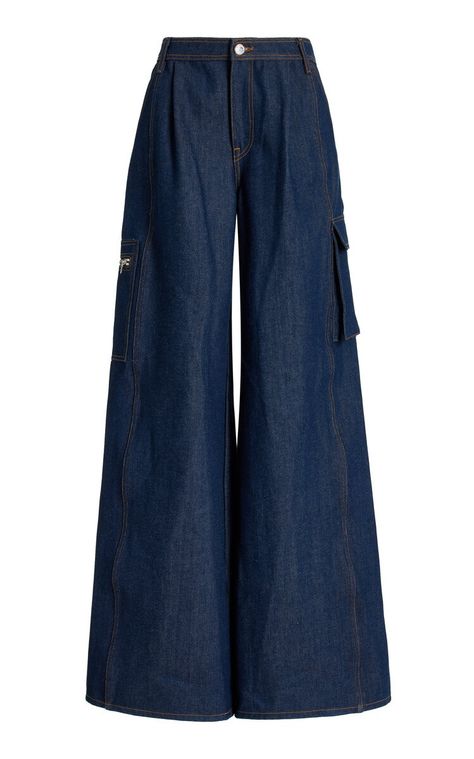 Brandon Maxwell, Easy Trendy Outfits, Casual Style Outfits, Wide Leg Denim, Looks Vintage, Dream Clothes, Look Cool, Stylish Dresses, Moda Operandi