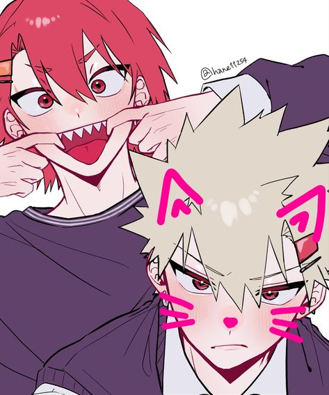 Kirishima X Bakugo, Bakugo Mha, Kirishima Bakugou, Goof Troop, Fairy Tail Characters, Crochet Mermaid, Kirishima Eijirou, Anime Boyfriend, My Hero Academia Episodes