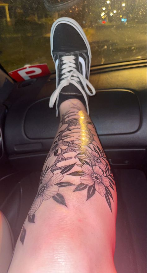 Leg Sleeve Progress Bree- BlackCrown Shepparton Spiral Leg Tattoo, Dna Spiral, Dna Tattoo, Leg Sleeve Tattoo, Flowers Tattoo, Leg Sleeve, Leg Tattoo, Now Booking, Leg Sleeves